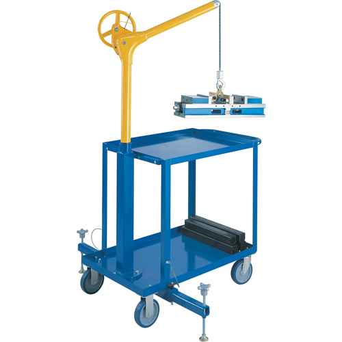 Tall Industrial Lifting Device with Mobile Cart, 500 lbs. (0.25 tons) Capacity Ottawa Fastener Supply