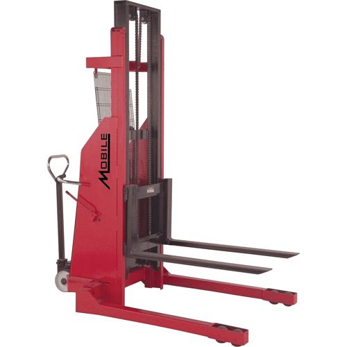 Hydraulic Stacker, Electric Operated, 1500 lbs. Capacity, 96" Max Lift Ottawa Fastener Supply