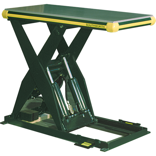 Hydraulic Backsaver Scissor Lift Table, Steel, 48" L x 48" W, 4000 lbs. Capacity Ottawa Fastener Supply