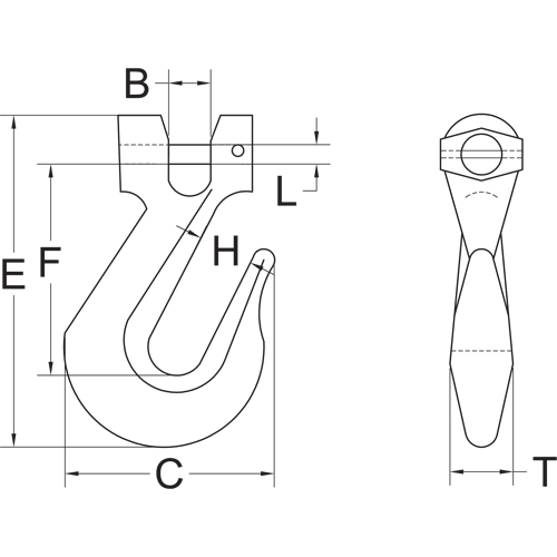 Clevis Grab Hook - Grade 70 Ottawa Fastener Supply
