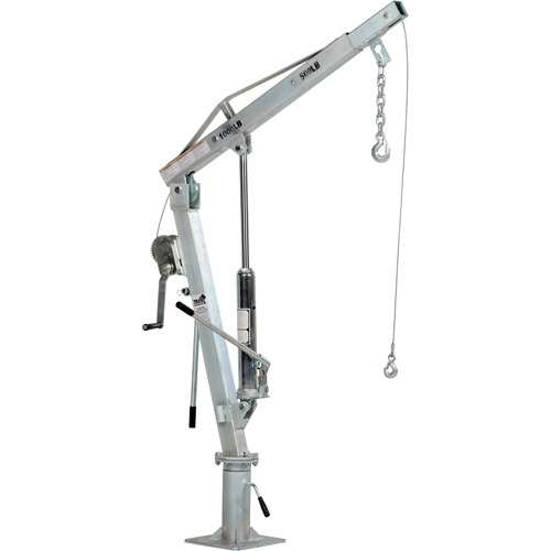 Winch Operated Truck Jib Crane, 500 lbs. (0.25 tons) Capacity, 99" Max. Clearance Ottawa Fastener Supply