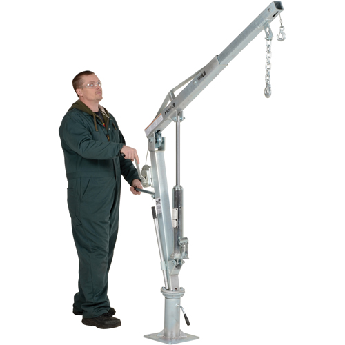 Winch Operated Truck Jib Crane, 500 lbs. (0.25 tons) Capacity, 99" Max. Clearance Ottawa Fastener Supply