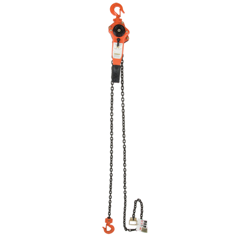 Lever Chain Hoist, 5' Lift, 3000 lbs. (1.5 tons) Capacity, Alloy Steel Chain Ottawa Fastener Supply