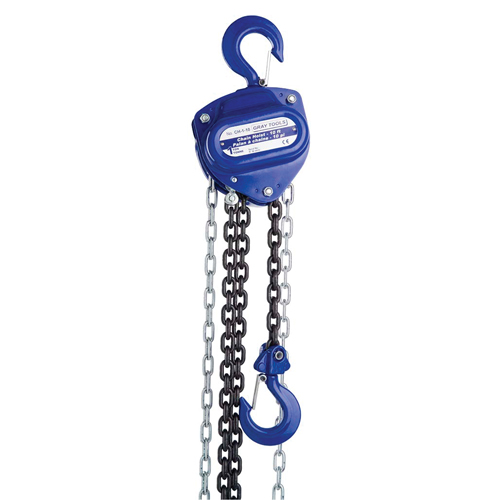 Chain Hoist, 10' Lift, 2000 lbs. (1 tons) Capacity, Load Chain Grade 80 Chain Ottawa Fastener Supply