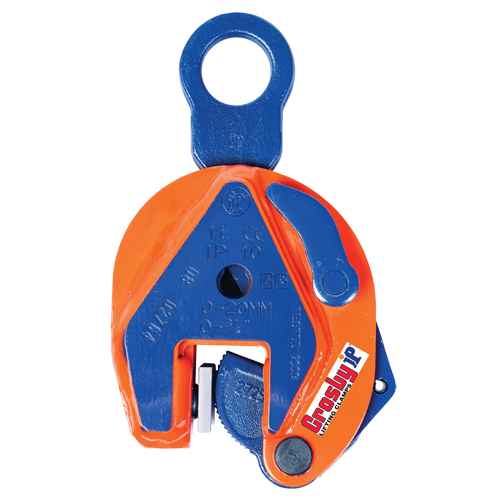 IP10H Vertical Lifting Clamp, 1000 lbs. (0.5 tons) Working Load Limit, 0" - 5/8" Jaw Opening Ottawa Fastener Supply