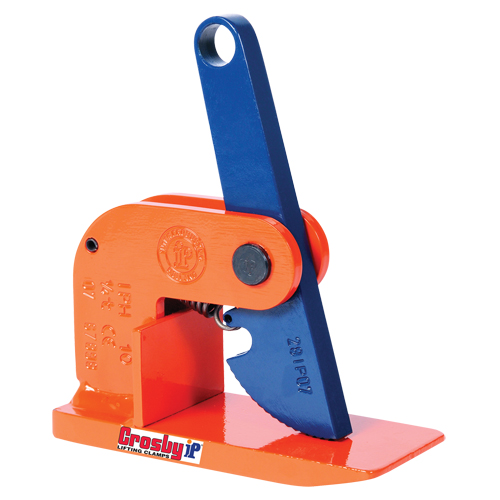 IPH10 Horizontal Lifting Clamp, 9000 lbs. (4.5 tons) Limit, 0" - 2-2/5" Jaw Ottawa Fastener Supply