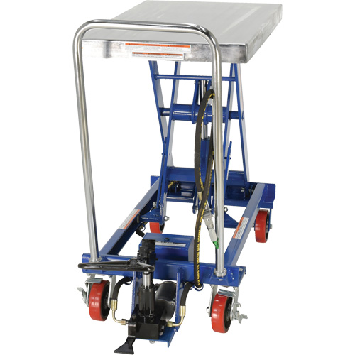 Pneumatic Hydraulic Scissor Lift Table, Steel, 32-1/2" L x 19-3/4" W, 1000 lbs. Cap. Ottawa Fastener Supply