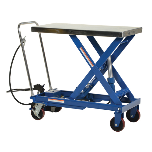 Pneumatic Hydraulic Scissor Lift Table, Steel, 39-1/2" L x 20" W, 1750 lbs. Cap. Ottawa Fastener Supply
