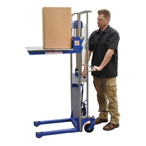 Gerbeur Hefti-Lift, M&eacute;canisme Pompe au pied, Capacit&eacute; de 880 lb, Levage max de 59" Ottawa Fastener Supply