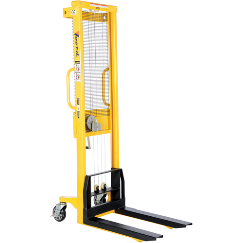Manual Stacker, Hand Winch Operated, 770 lbs. Capacity, 60" Max Lift Ottawa Fastener Supply