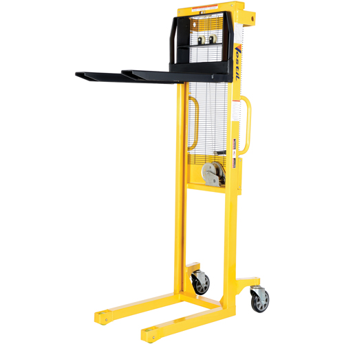 Manual Stacker, Hand Winch Operated, 770 lbs. Capacity, 60" Max Lift Ottawa Fastener Supply