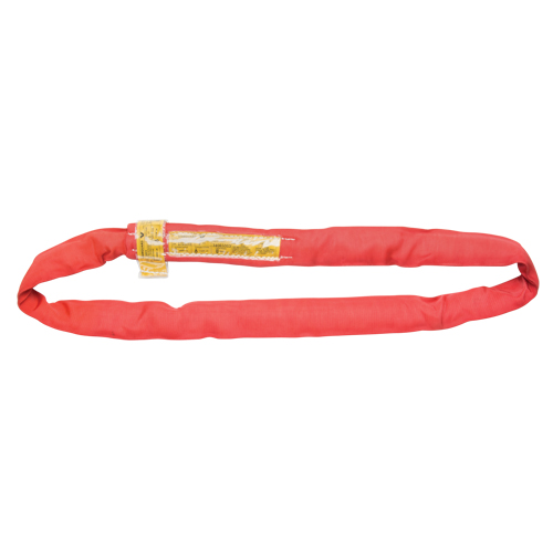 Polyester Round Sling, Red, 3" W x 4' L, 14000 lbs. Vertical Load Ottawa Fastener Supply