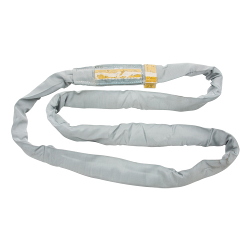Polyester Round Sling, Grey, 4" W x 6' L, 32000 lbs. Vertical Load Ottawa Fastener Supply