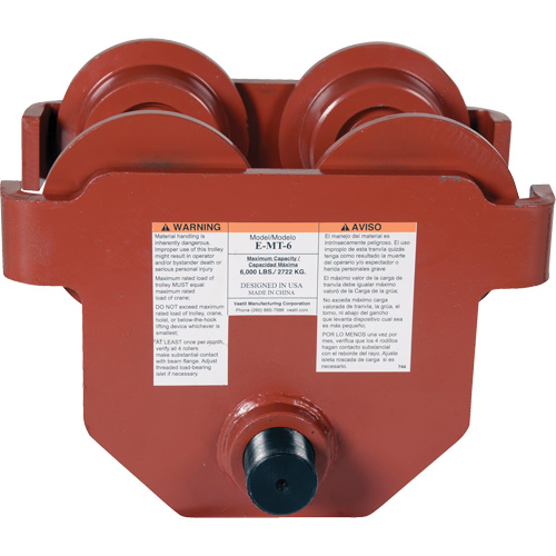 Low Profile Manual Trolley, 6000 lbs. (3 tons) Ottawa Fastener Supply