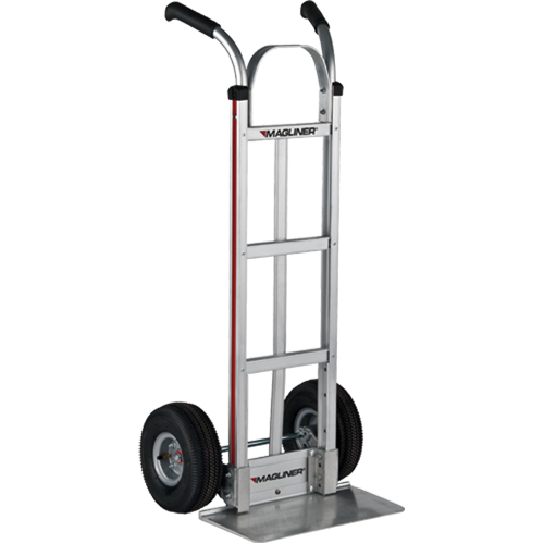 Knocked Down Hand Truck, Dual Handle, Aluminum, 48" Height, 500 lbs. Capacity Ottawa Fastener Supply