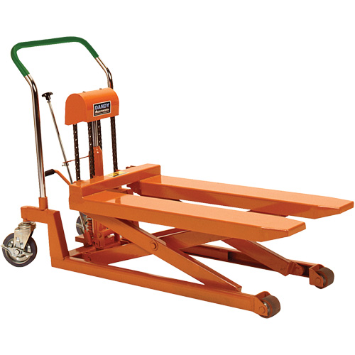 Dandy Lift Scissor Fork Lift Table, 37.1" L x 19.7" W, Steel, 1100 lbs. Capacity Ottawa Fastener Supply