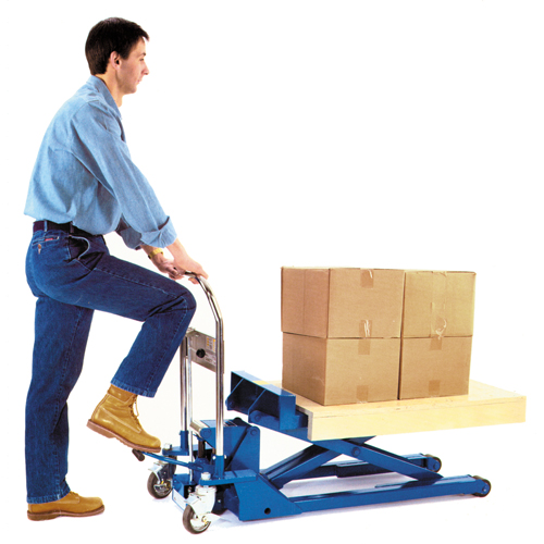 Low Profile Dandy Lift Scissor Lift Table, 37-1/10" L x 19-7/10" W, Steel, 1100 lbs. Capacity Ottawa Fastener Supply