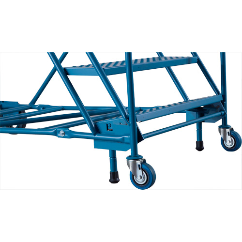 Escabeau roulant certifi&eacute; CSA avec marche verrouillable, 8 marches, Largeur de la marche 30", Hauteur de la plateforme 72", Acier Ottawa Fastener Supply