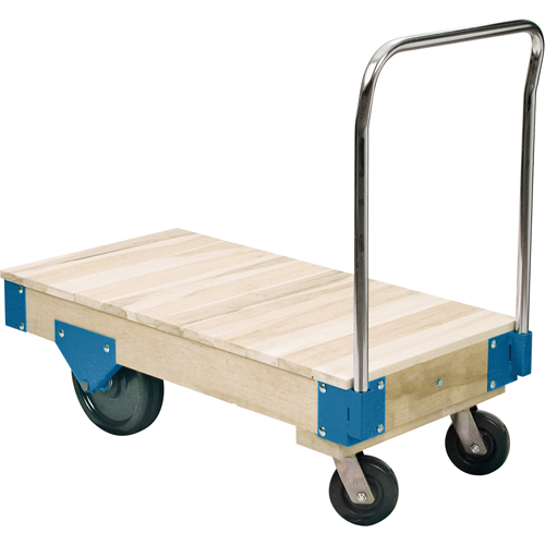 Platform Trucks - All Wood Deck Platform Trucks, 48" L x 24" W, 3000 lbs. Capacity, Nylon Casters Ottawa Fastener Supply
