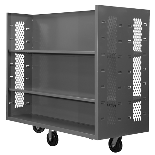 Chariots en treillis m&eacute;tallique, Acier, 30" x 54" x 60", Capacit&eacute; 1500 lb Ottawa Fastener Supply