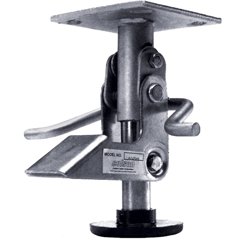 Floor Lock Brakes - Heavy-Duty, 5-17/32" Extended Height, 4-1/2" Retracted Height Ottawa Fastener Supply