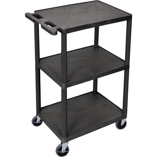 Chariot utilitaire, 3 tiers, 18" x 40" x 24", Capacit&eacute; 400 lb Ottawa Fastener Supply