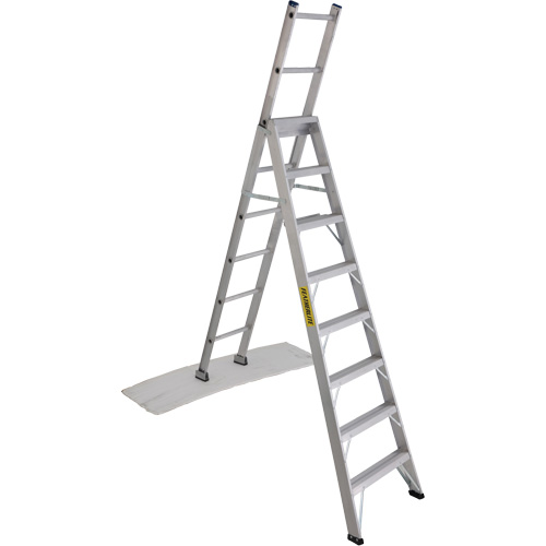 2700 Series Industrial Duty Multi-Way Ladders, 8', Aluminum, 250 lbs. Cap., ANSI 1, CSA 1 Ottawa Fastener Supply