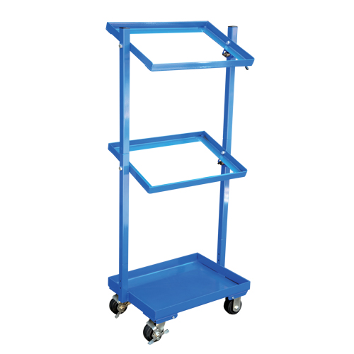 Stock Cart, Steel, 30-11/16" W x 19-1/4" D, 3 Shelves, 300 lbs. Capacity Ottawa Fastener Supply