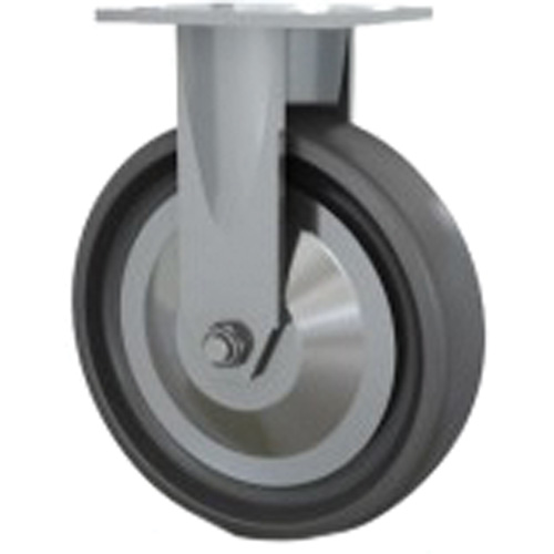 Heavy-Duty Caster, Rigid, 8" (203.2 mm), Solid Elastomer, 1000 lbs. (453.6 kg.) Ottawa Fastener Supply