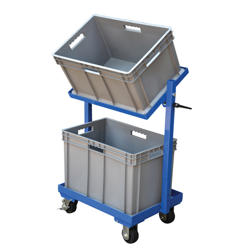 Stock Cart, Steel, 30-11/16" W x 19-1/4" D, 2 Shelves, 200 lbs. Capacity Ottawa Fastener Supply