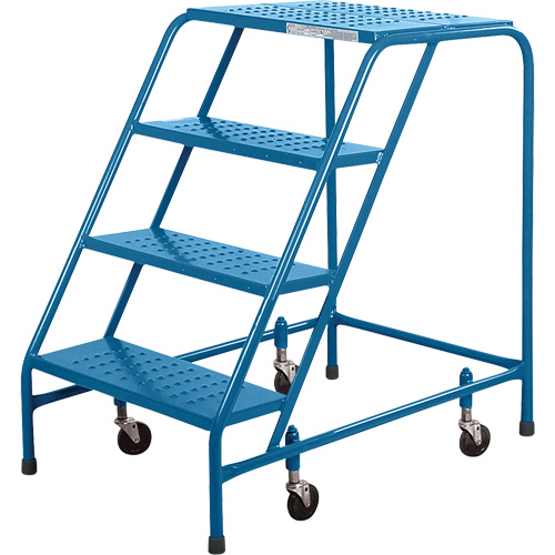 CSA Rolling Step Ladder, 4 Steps, 22" Step Width, 37" Platform Height, Steel Ottawa Fastener Supply