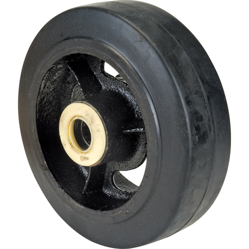 Rubber Wheels, 6" (152 mm) Dia. x 2" (51 mm) W, 550 lbs. (249 kg.) Capacity Ottawa Fastener Supply