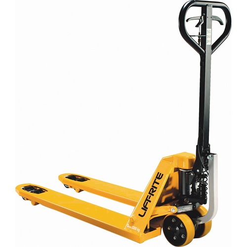 Power-Start Technology Pallet Trucks, Steel, 48" L x 27" W, 5000 lbs. Capacity Ottawa Fastener Supply