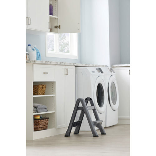 Escabeau repliable, 2 marches, 19-1/2" x 20-1/2" x Hauteur 22-3/4" Ottawa Fastener Supply