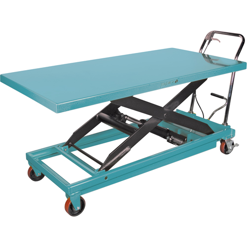 Heavy-Duty Hydraulic Scissor Lift Table, 63" L x 31-7/8" W, Steel, 1100 lbs. Capacity Ottawa Fastener Supply