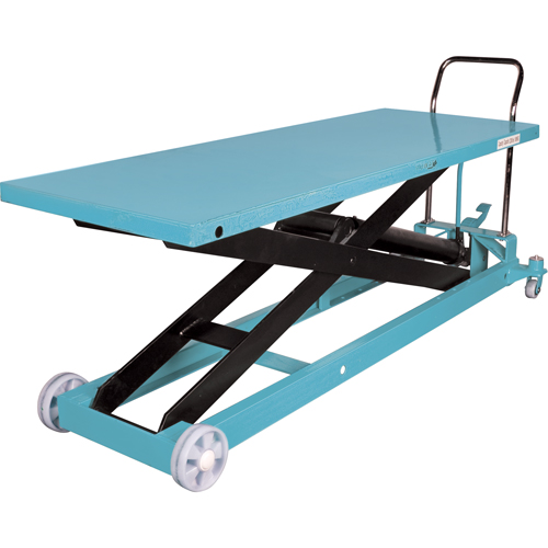 Heavy-Duty Hydraulic Scissor Lift Table, 80-1/8" L x 29-1/2" W, Steel, 2200 lbs. Capacity Ottawa Fastener Supply