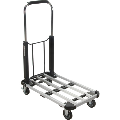 Foldable Platform Trucks, Aluminum, 300 lbs., 28" L x 16" W, 32" High Ottawa Fastener Supply