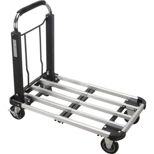 Foldable Platform Trucks, Aluminum, 300 lbs., 28" L x 16" W, 32" High Ottawa Fastener Supply