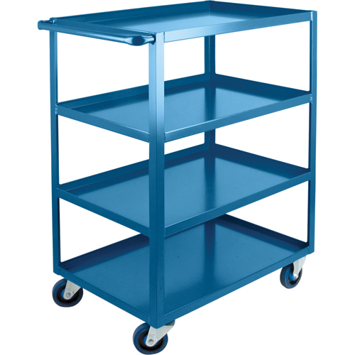 Heavy-Duty Shelf Carts, 4 Tiers, 24" W x 48" H x 51" D, 1200 lbs. Capacity Ottawa Fastener Supply