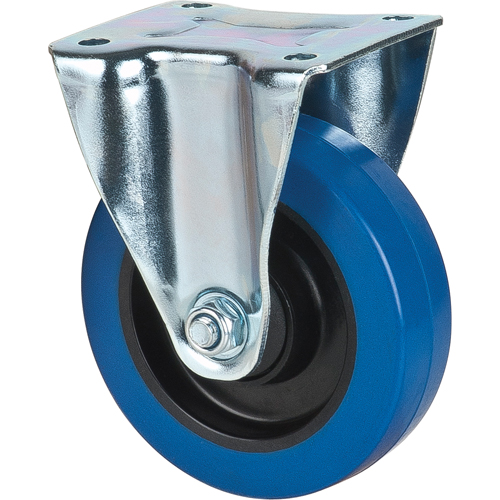 Blue Caster, Rigid, 5" (127 mm), Rubber, 400 lbs. (181 kg.) Ottawa Fastener Supply