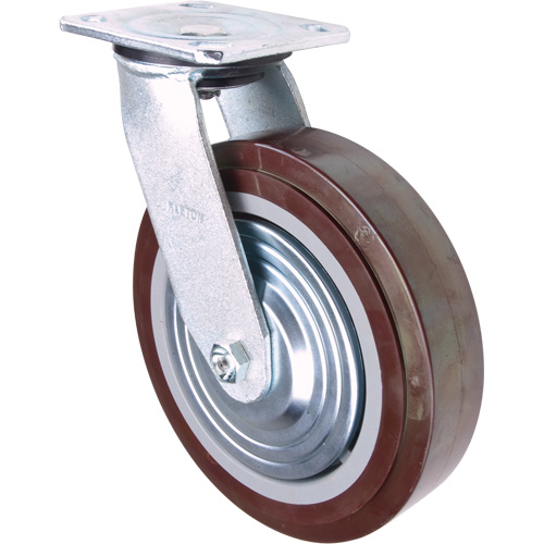Roulette, Pivotant, 8" (203,2 mm), Polyur&eacute;thane, 1000 lb (453,6 kg) Ottawa Fastener Supply