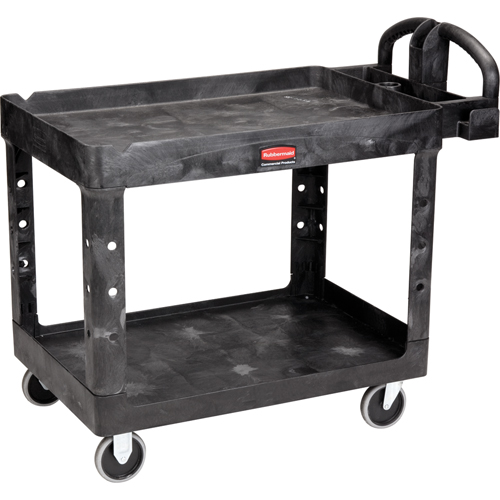 Heavy Duty Utility Cart - 4546-00, 2 Tiers, 26" x 33-1/4" x 55", 750 lbs. Capacity Ottawa Fastener Supply