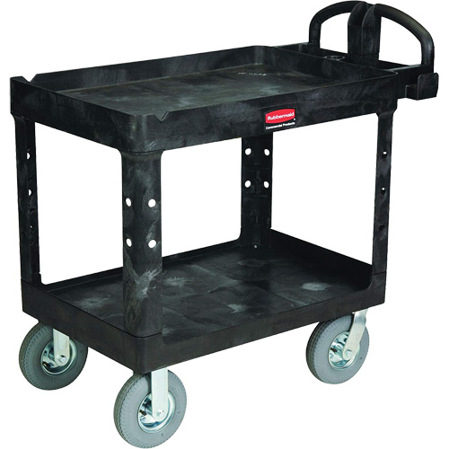 Heavy-Duty Utility Cart, 2 Tiers, 25-1/4" x 37-1/8 x 36-3/8", 500 lbs. Capacity Ottawa Fastener Supply