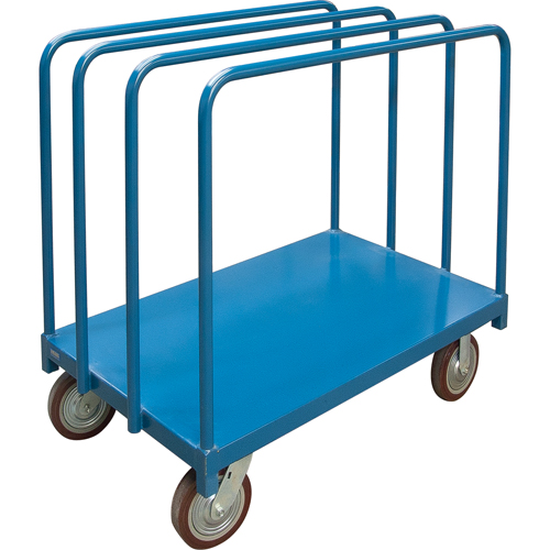 Single Level Rails Heavy-Duty Panel Mover Truck, 48" x 30" x 45", 2500 lbs. Capacity Ottawa Fastener Supply