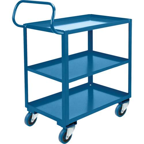 Ergonomic Shelf Truck, 800 lbs. Capacity, Steel, 26" W x 37" H x 38" D, Lip Up Ottawa Fastener Supply