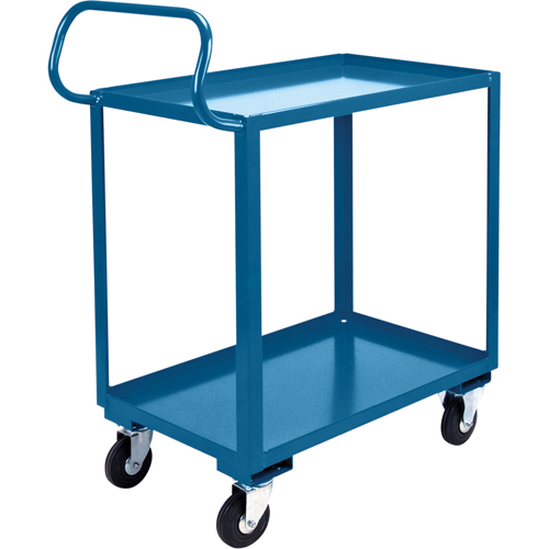 Ergonomic Shelf Truck, 800 lbs. Capacity, Steel, 20" W x 37" H x 32" D, Lip Up Ottawa Fastener Supply