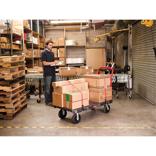 Heavy-Duty Platform Truck, 60" L x 30" W, 2500 lbs. Cap., Polyolefin Wheels Ottawa Fastener Supply