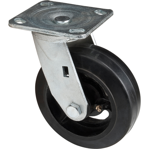Mold-on Caster, Swivel, 6" (152.4 mm), Rubber, 550 lbs. (249 kg.) Ottawa Fastener Supply