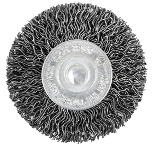 105-2 Shaft Mounted Crimped Radial Brush, 2", .02" Fill Ottawa Fastener Supply