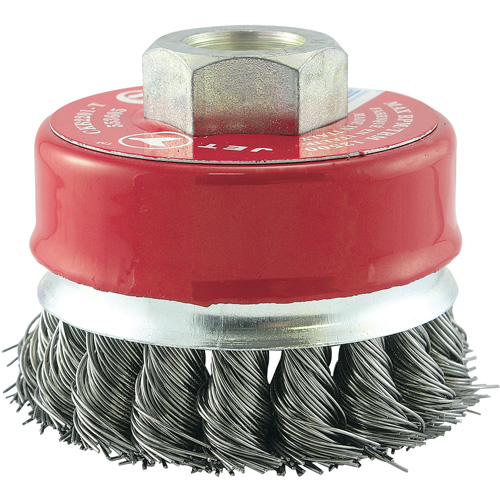 CKB2201T Knotted Cup Brush, 2-3/4" Dia. x 5/8"-11 Arbor Ottawa Fastener Supply
